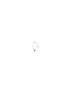 Duralamp cp4535nf ampoule déco led up sphère e14 5,3w 230v 4000°k 2